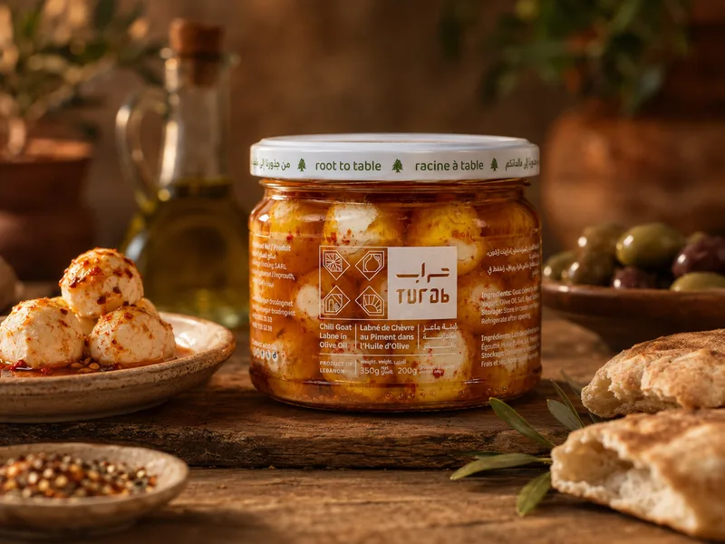 Turab Chili Goat Labneh in Olive Oil 350g
